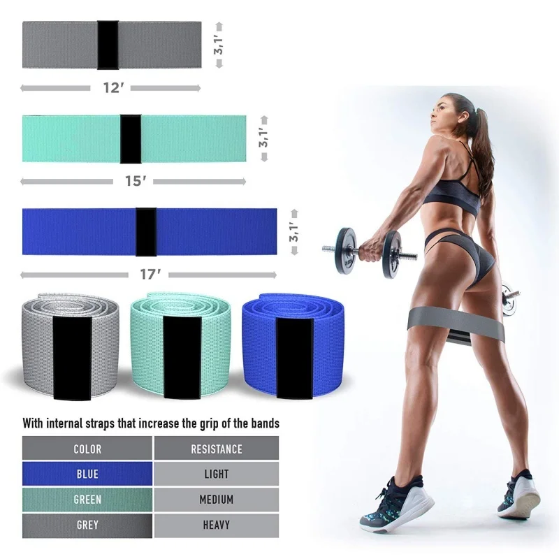 

Resistance Band for Squats, Glute Training, Booty Circles, and Yoga Buttocks lifting circle slimming resistance band yoga