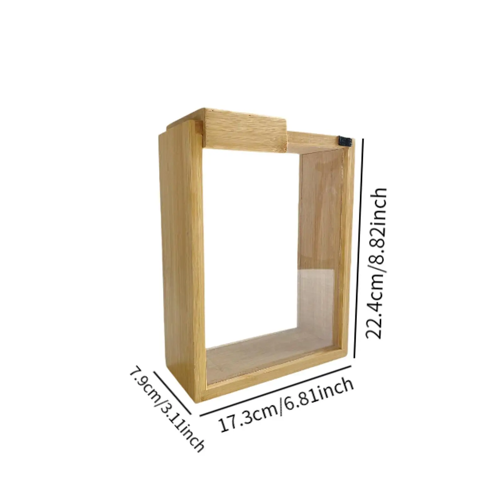 Contenedor de Arroz para Cocina, Caja de Almacenamiento Seco de Bambú y Acrílico, Organizador de Granos, Frijoles y Cereales, Dispensador para Uso Doméstico