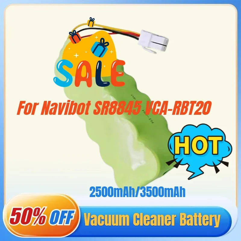 SWZY Suitable for Samsung Sweeping Robot Battery 14.4V NI-NH 2500mAh3500mAh Fit for SR8895 SR8840 SR8845 SR8855 VCA-RBT20 DJ96-0