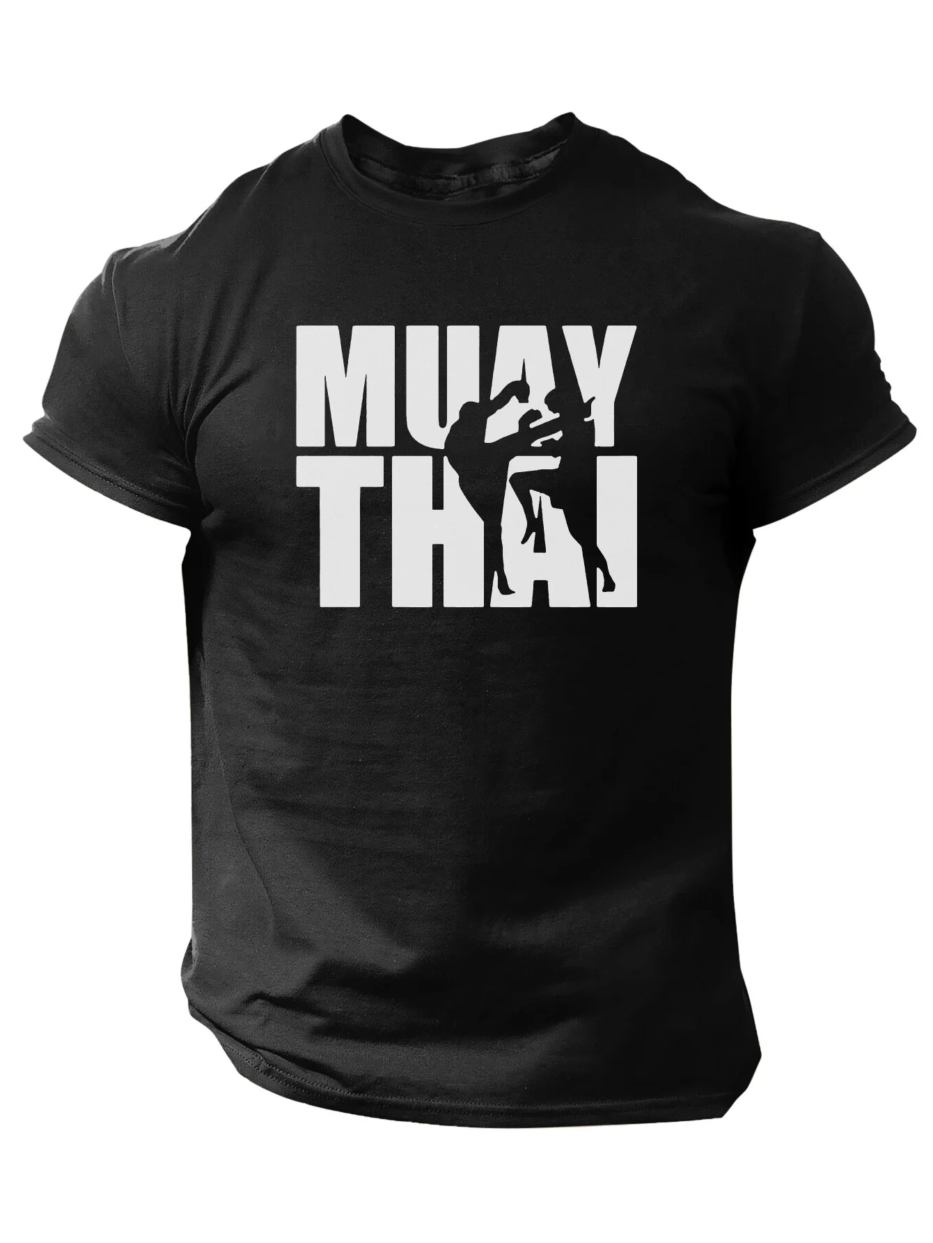

Muay Thai MMA Kick Boxing Training T-Shirt 100% Cotton O-Neck Short Sleeve Summer Casual Mens T-shirt Streetwear