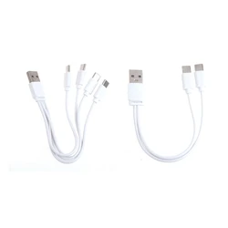 Charging Cable USB Splitter Cable Fast Charging Cord with 2/4 Type Male Port