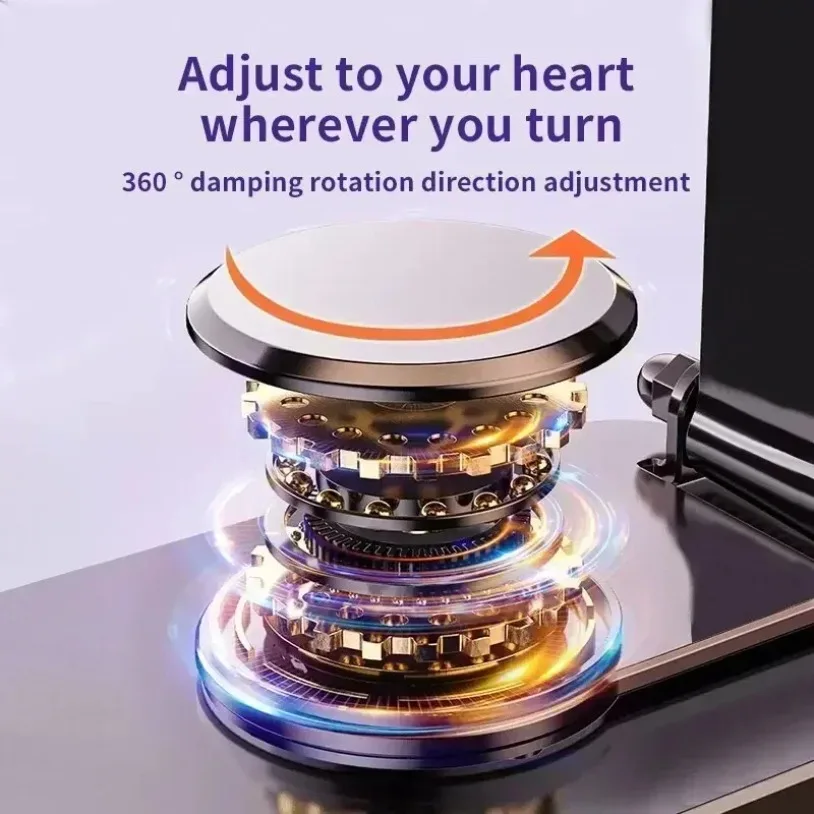 360° Rotatable Metal Phone Holder Portable Foldable Desktop Tablet Stand Bracket For iPhone Samsung Xiaomi iPad Air Cellphone view 5