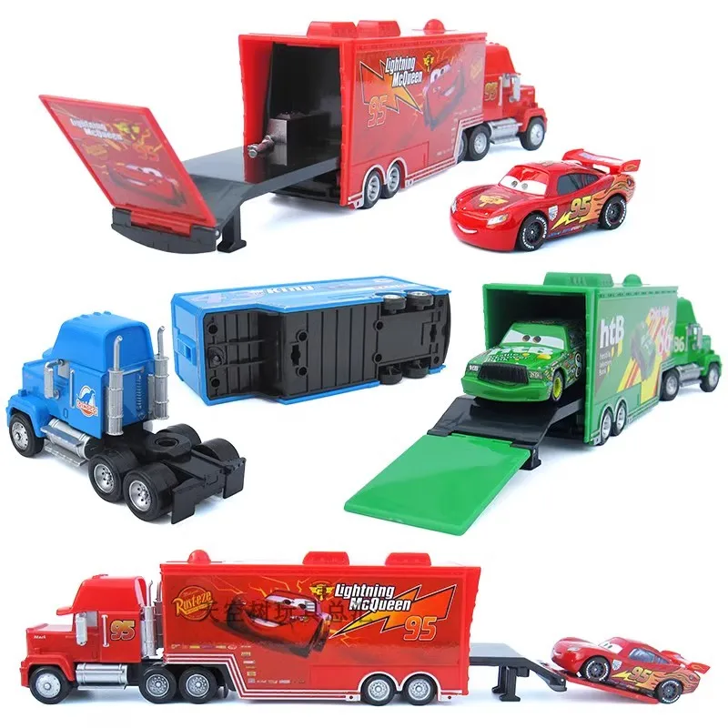 1:55 Disney Pixar Cars Mack Truck Lightning McQueen Jackson Storm Pixar 2 3 Cars Mack Diecast Model For Children Boys Xmas Gifts