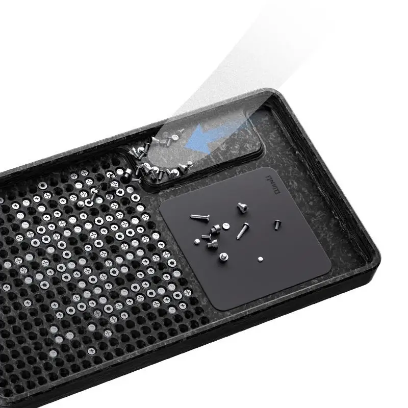 

Potential innovation, special storage tray for mobile phone screws, high temperature resistant parts, magnetic adsorption screw