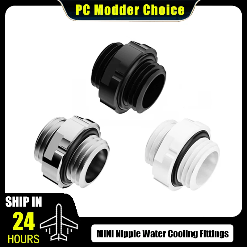 FREEZEMOD MINI Nipple Water Cooling Fitting M-M, Male To Male Connector For Pump And Reservoir,Drop Shipping,G1/4 