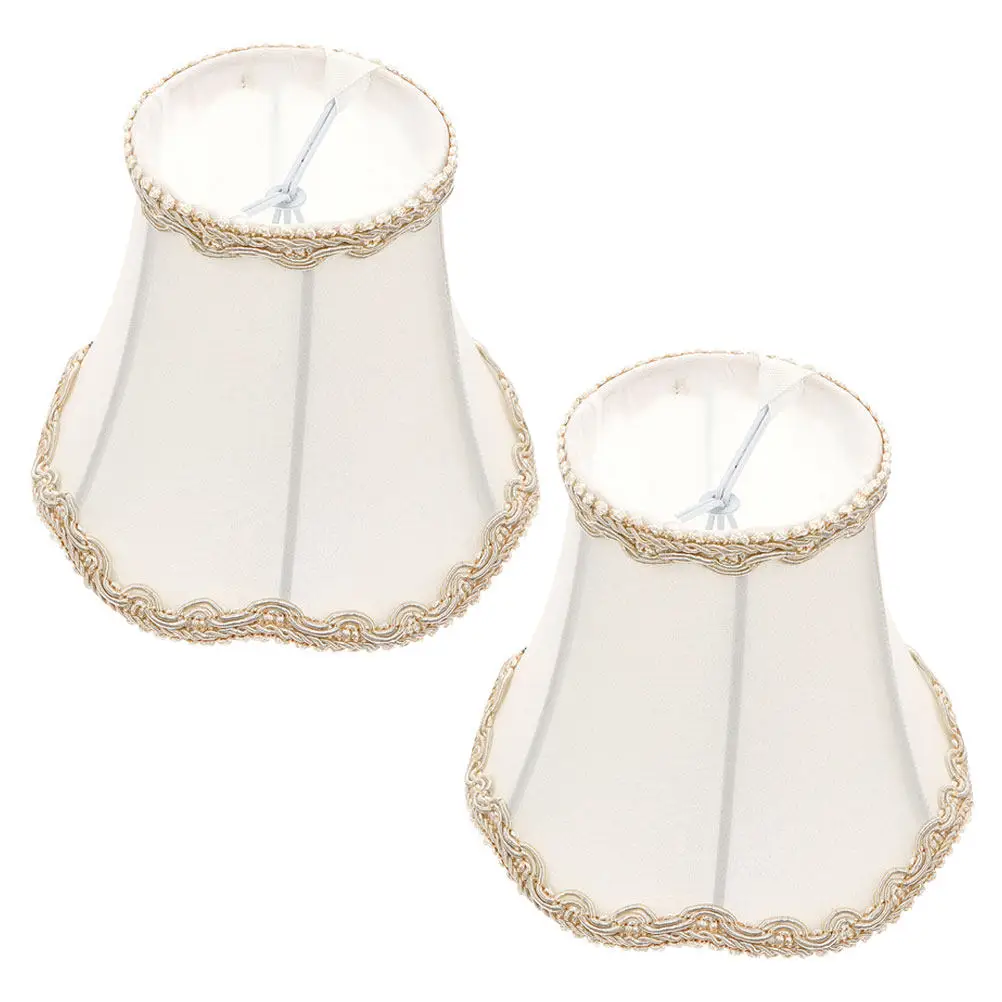 2Pcs Fabric Lampshade Universal Clip on Table Lampshade Small Lamp Shade for Nightstand Bedside Lamp Pendant Light Accessories
