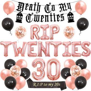 20 대 30 번째 생일 파티 장식, 블랙 및 로즈 골드 풍선 화환, 재미있는 30 번째 생일용 20 대 새시 Best5 20 대 30 번째 생일 파티 장식, 블랙 및 로즈 골드 풍선 화환, 재미있는 30 번째 생일용 20 대 새시 Best5