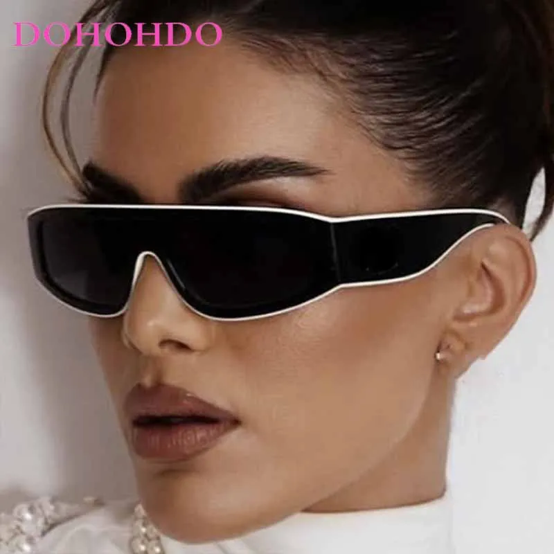 

Fashion Punk Cat Eye Women Sunglasses Brand Design Popular Men Sunglass Y2K Shade Sports Travel Driving Windproof Goggles UV400