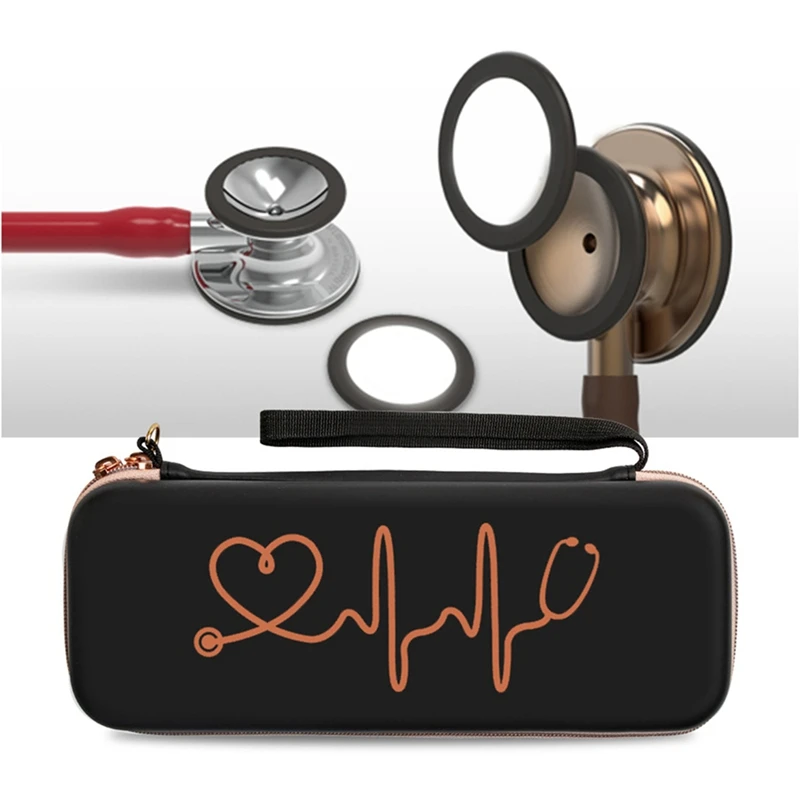 Bolsa de armazenamento multifuncional para estetoscópio, para 3m littmann classic iii/leve ii s.e, caixa de armazenamento de casca dura doméstica