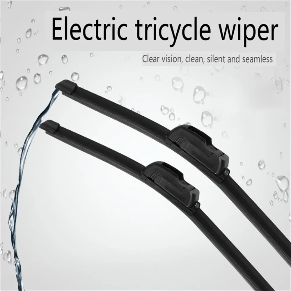 

Electric tricycle motorcycle with bone wiper universal wiper wiper blade four-wheel iron bone wiper U-shaped mouth