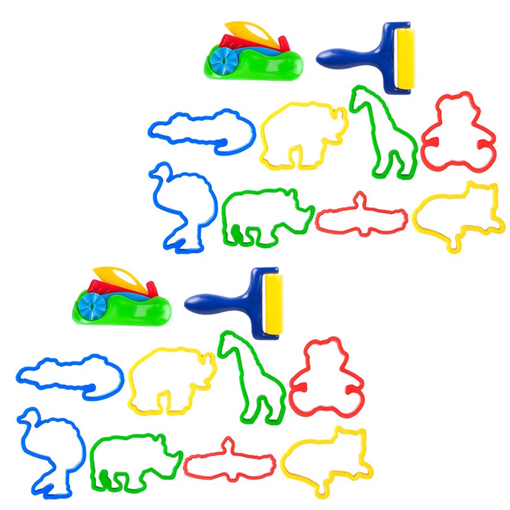 20Pcs Kinder DIY Mold Kit Cartoon Plastilin Keks Backen Werkzeuge Kreative Ton Cookie Cutter Set Kinder Kinder DIY Formen