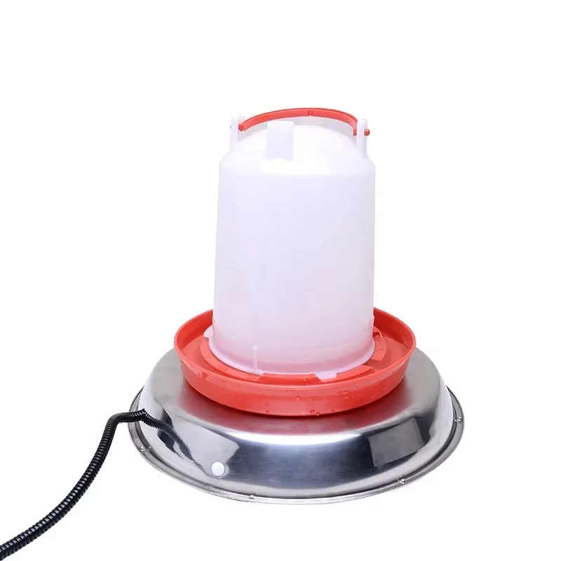 

Winter chicken water heater - durable poultry drinking water dispenser with heating base