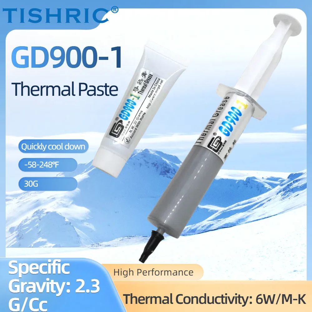 

30g GD900-1 Thermal Paste Grease Conductive Plaster Heat Sink Compound SSY ST BA BR BX CN High Performance