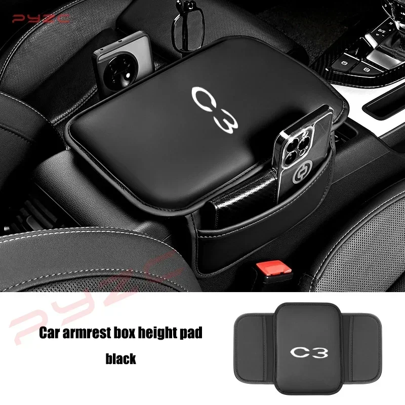 For Citroen C4 C5 C3 Car Armrest Box Pad Center Console Arm Rest Storage Pocket  Auto Accessories - view 3