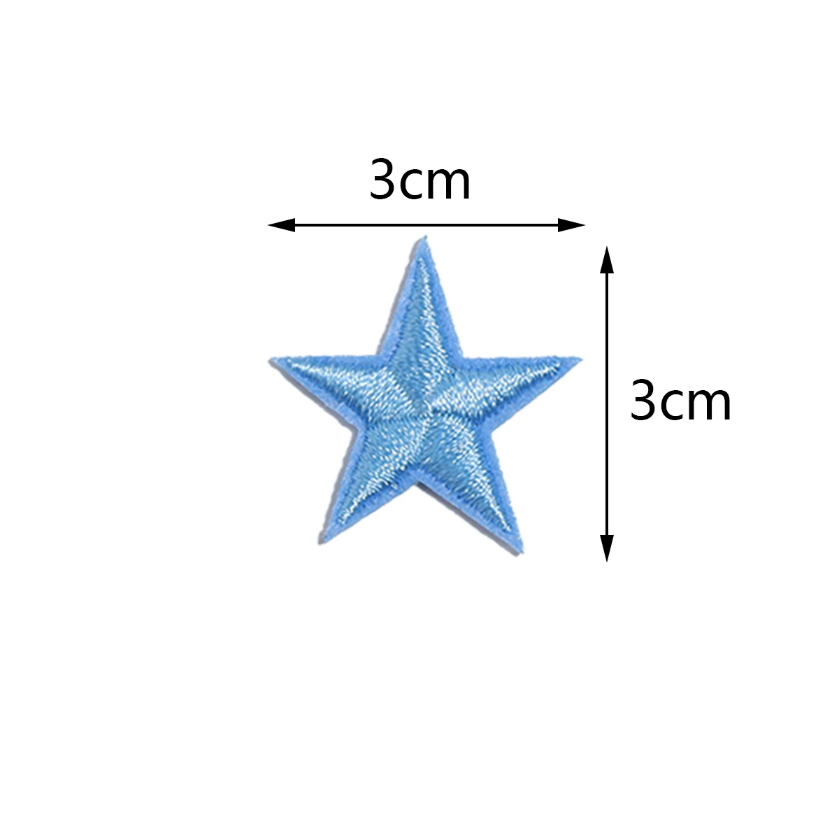 10Pcs/Lot Five-Pointed Star Patches Adhesive Embroidery Patches Iron On For DIY Crafts Bags Clothing Decoration Ornament Accesso