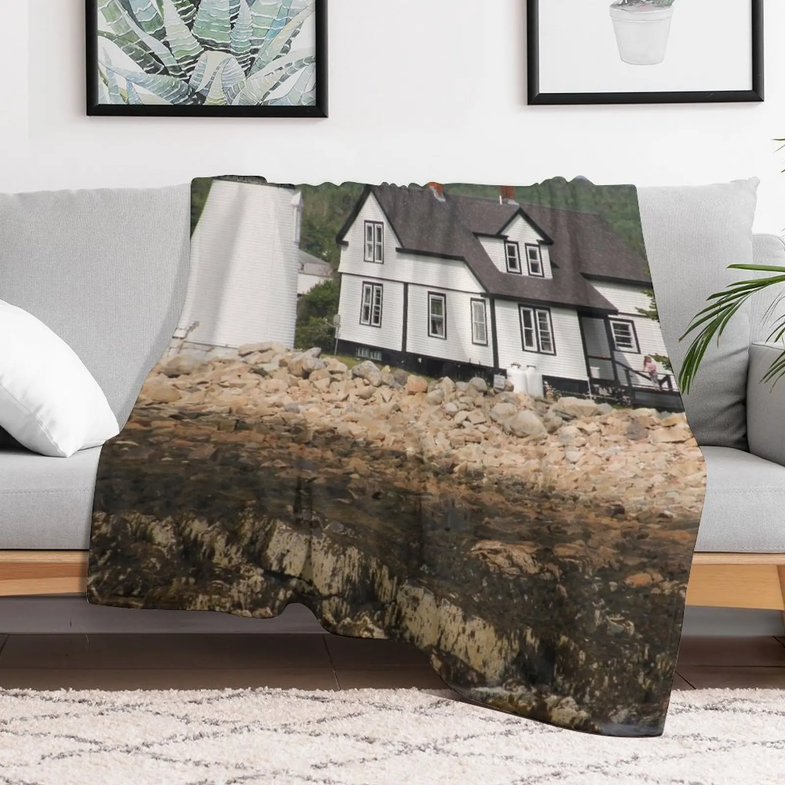 Prospect Harbor Lighthouse Throw Blanket Extra Large Throw Heavy Thins Blankets