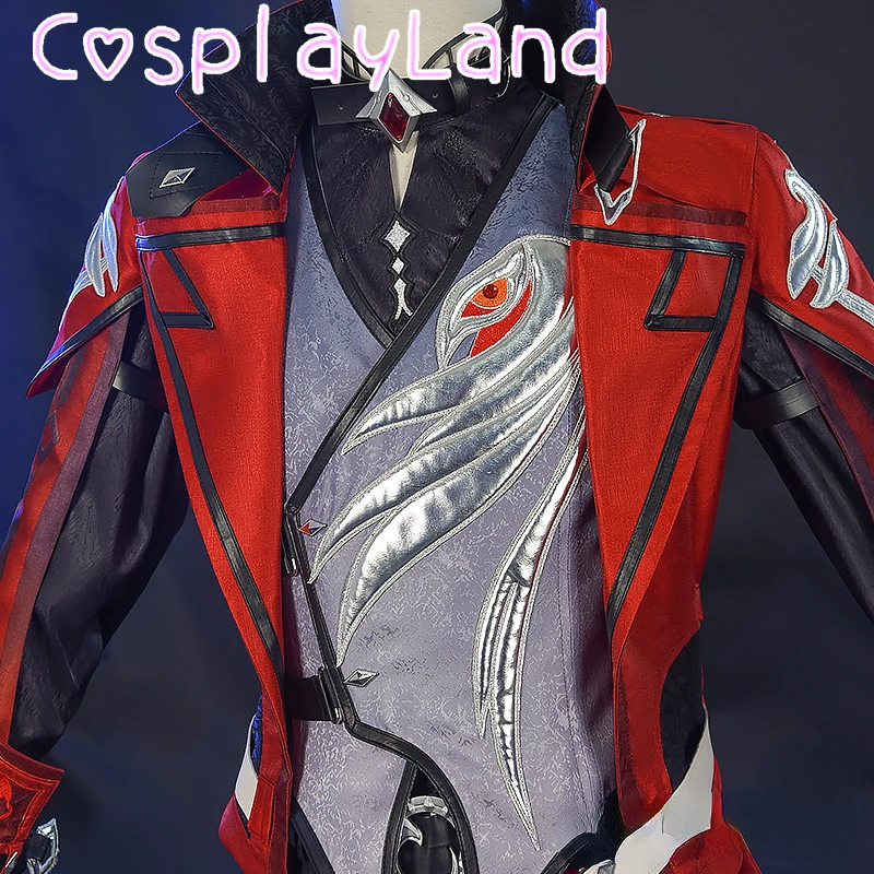 Diluc Ragnvindr Cosplay Costume Game Genshin Impact 3.0 Diluc Ragnvindr 2022 New Skin Cosplay Men Suit Role Play Full Set