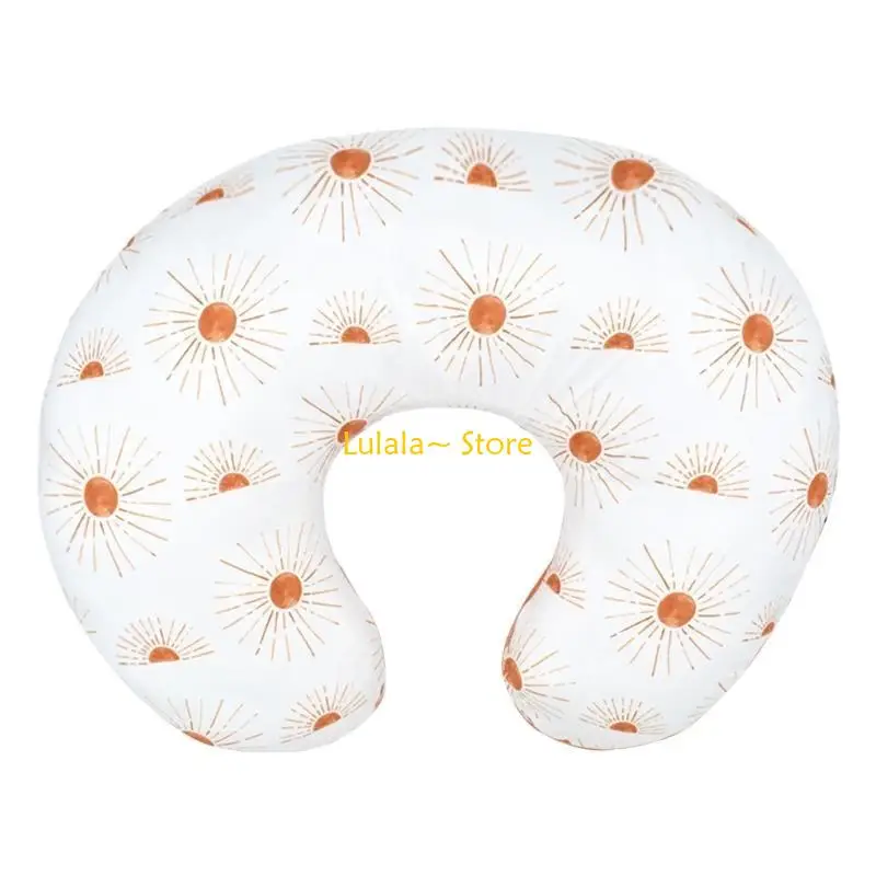 Y4QA Breastfeeding Pillow Cover Newborns Nursing Pillowcase Pillow Slipcover Detachable Nursing Pillow Protections Sleeve view 4