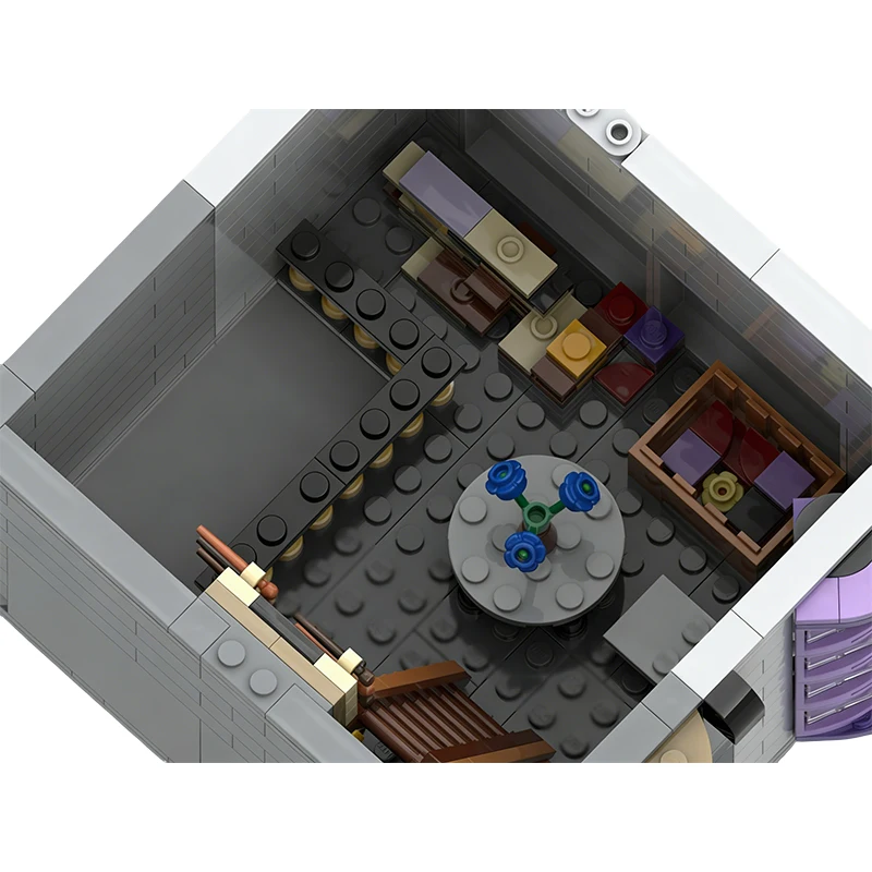 936 قطعة من مكعبات البناء التكنولوجية للأطفال، تصميم مخصص لمتجر السحر ومتجر الملابس، لعبة تجميع يدوية الصنع