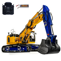 LESU Aoue-LR945 1/14 3-arm RC Hydraulic Digger Metal Radio Control Painted Finished Excavator Trucks Cars Vehicle Toys TH23759