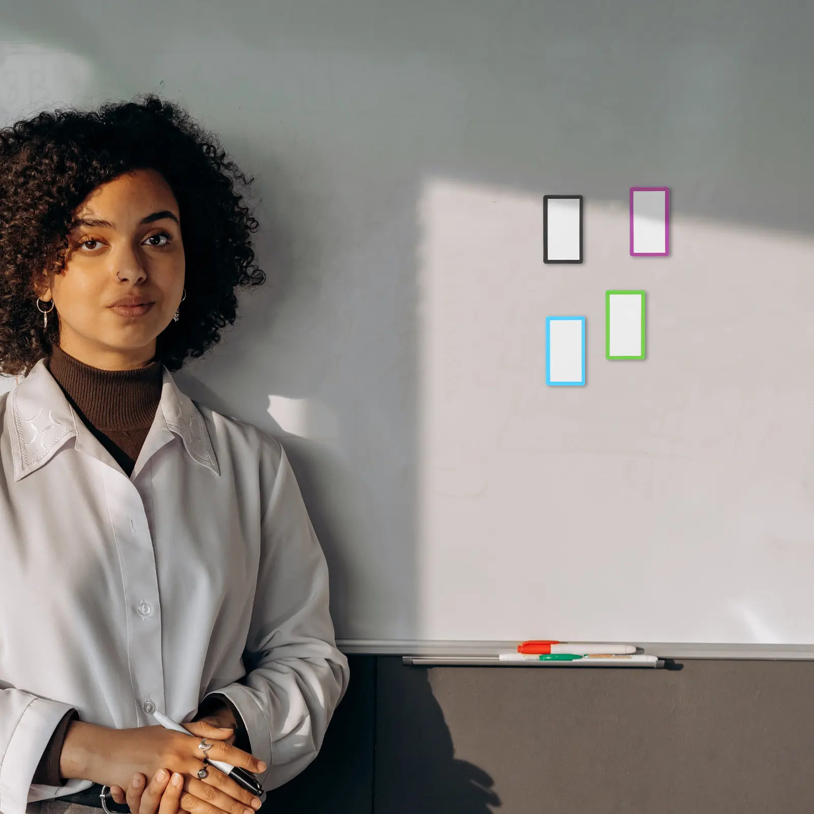 

40Pcs Decorative Colorful Name Tag Magnets Writable Dry Erase Reusable Magnetic Labels for Fridge Whiteboard Office Home