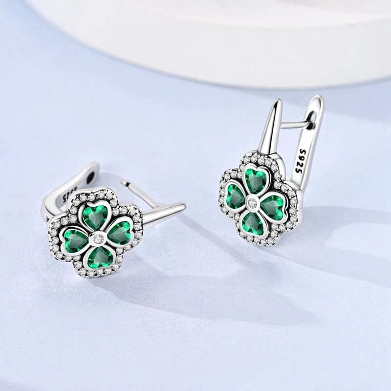 925 Sterling Silber Bunte Creolen mit Schmetterlingen, Blumen, Augen und Sternen für Damen, Hochzeit, Verlobung, Schmuckgeschenk – Detail 26