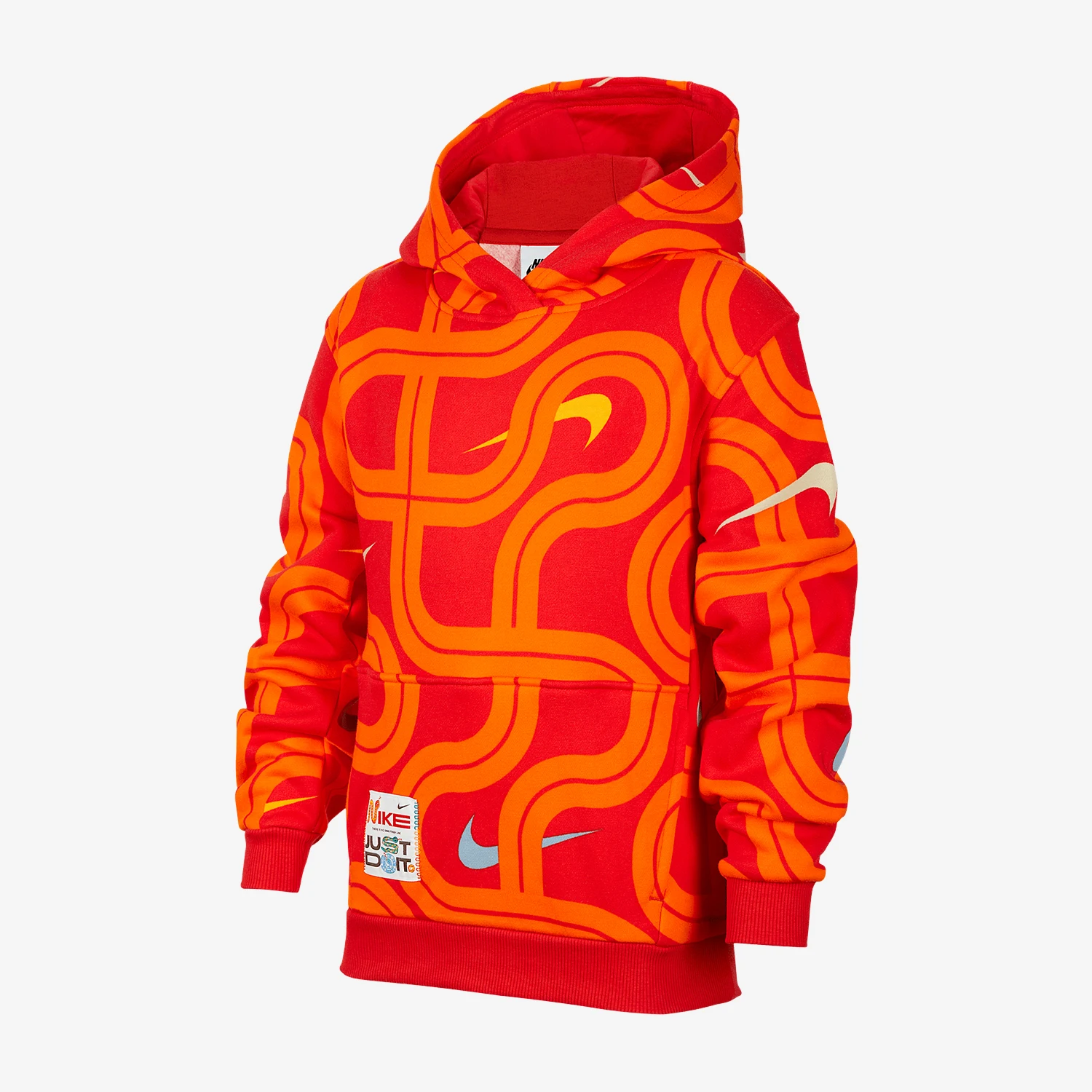 

Официальная спортивная одежда Nike Club, большая детская теплая толстовка с капюшоном HV8964-657