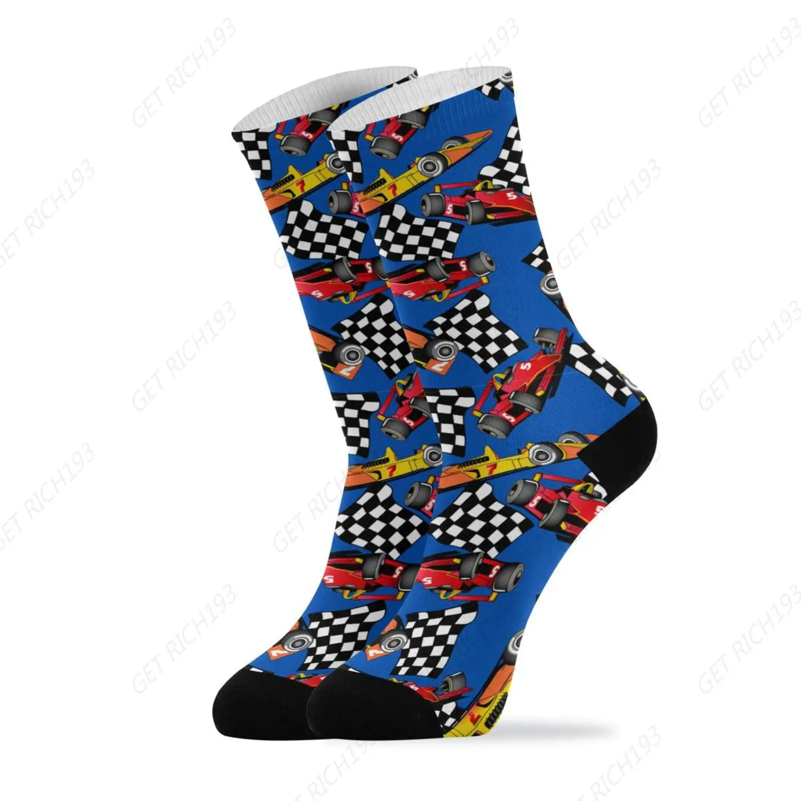 Hippie Vintage Racing Cars Socks Men boys teens cool Short Stockings Unisex Sock for Running Hiking Cycling