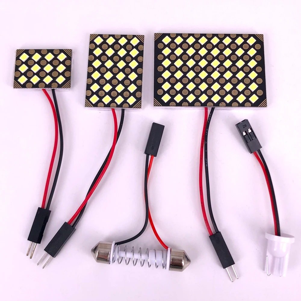 

200PCS C5w Festoon 2835 24 SMD T10 Car Led Vehicle Panel Auto Interior Reading Lamp Bulb Light Dome DC 12v