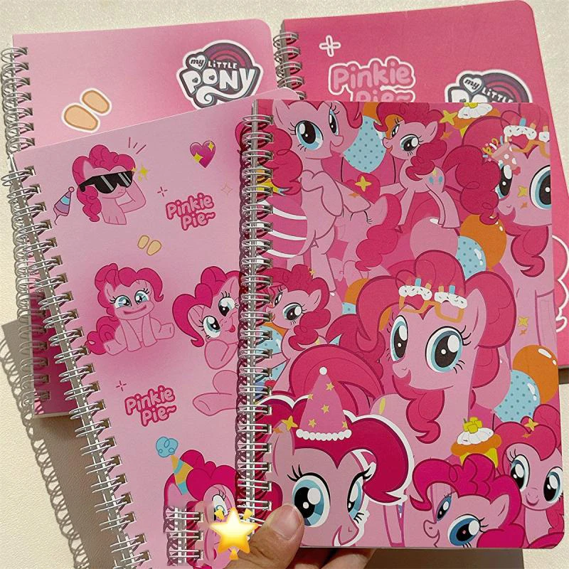 Random Miniso My Little Pony Kawaii Anime Notebook Cute Cartoon Good Looking Student Thickened Horizontal Line Notebook Gifts