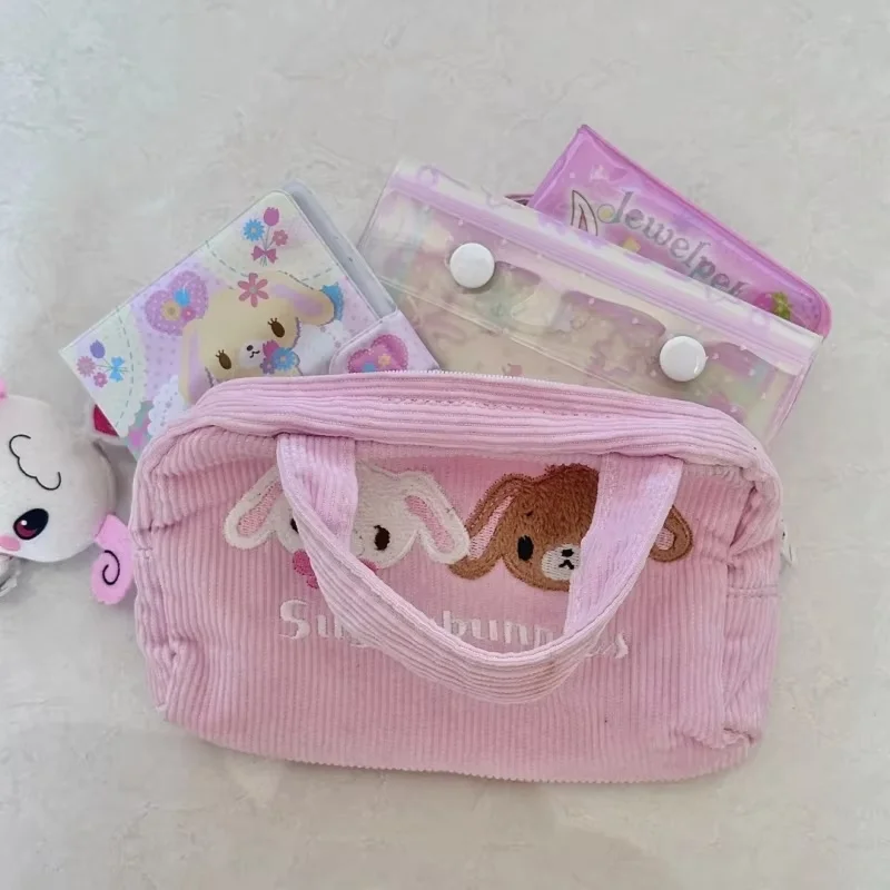 Hot Sale Cute Sanrio Sugarbunnies Bag Makeup Bag Portable Small Bag Zipper Portable Storage Wash Bag Ins Gift For Festival Girls