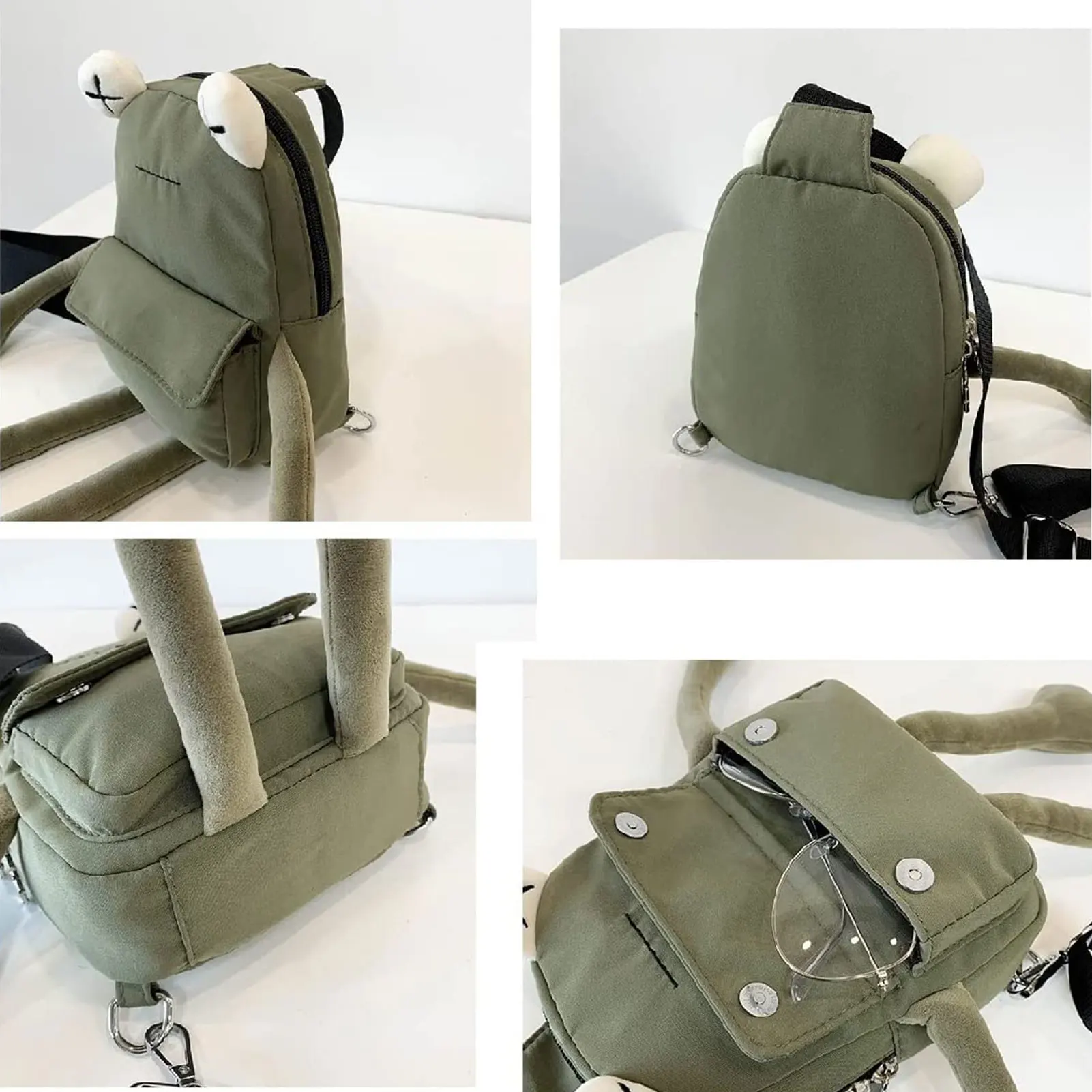 Crossbody Bag Frog Cute Day Pack for Women Slingpack for Parties Travel Hiking Camping Going to the Gym to Exercise etc