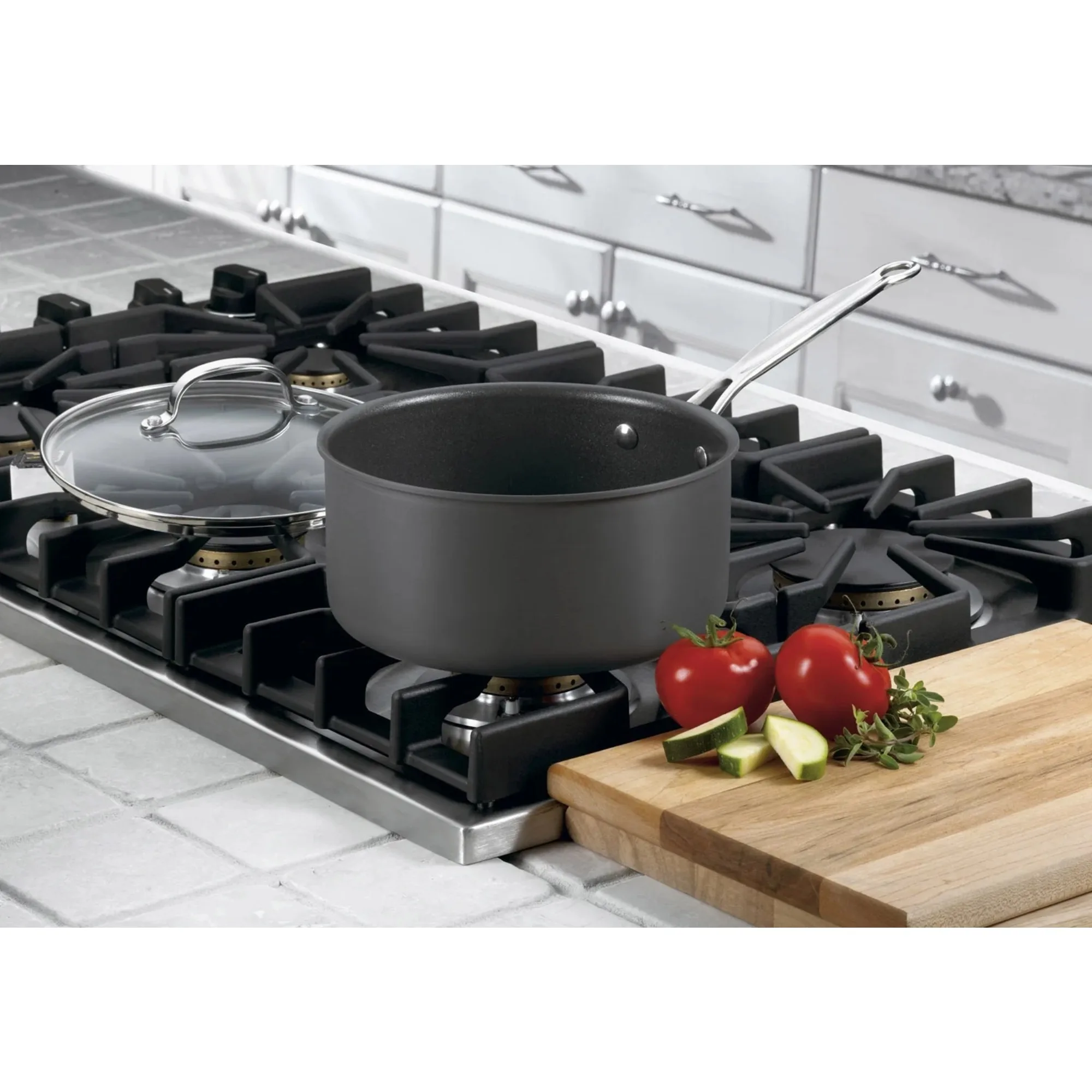 

Non-Stick Hard Anodized 3 Qt. Saucepan W/Cover,Sturdy and durable