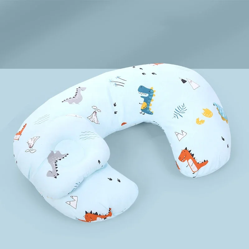 Newborn Breastfeeding Pillow Baby Printed Cotton Pregnant Woman Bedroom Pillow Washable Breathable Waist Guard Feeding Pillow