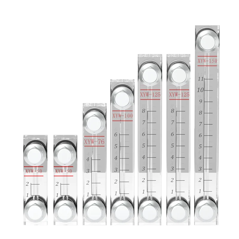 Oil Tank Level Gauge XYW-200, Hydraulic Oil Tank Level Indicator, Acrylic Water Level Ruler With Screws (1PC, XYW-200)