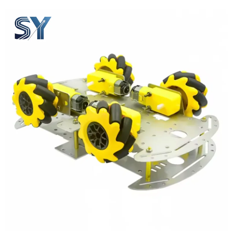 Picture 5: Mecanum Wheel Robot Kit - 4WD Omnidirectional Chassis with TT Motors for Arduino/Raspberry Pi DIY