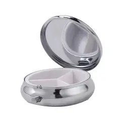 Sublimation Blank Metal Medicine Box Pill Holder Box Round Candy Jewelry Case for Heat Transfer Print