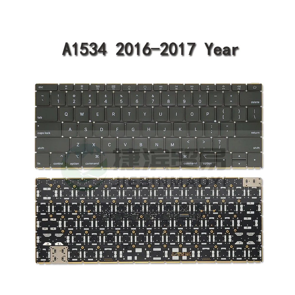 แป้นพิมพ์สำหรับเปลี่ยนแล็ปท็อป A1990 A1989 A1708 A1706ใหม่แป้นพิมพ์ภาษาอังกฤษสำหรับ Apple MacBook Pro Air Retina A1534 A1932