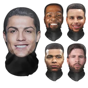 3D Standard Funny Knit Mask, Head Cap, Party Cosplay Props, UV Protective Shield, Ronaldo Standard 8 Main Sales Funny Mask - №5