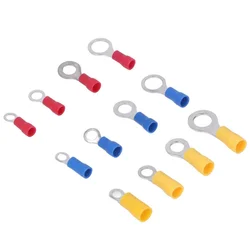 M4 M5 M6 M8 PVC Insulated Ring Lugs Crimping Terminals Electrical Wire Cable Connectors Butt Connector