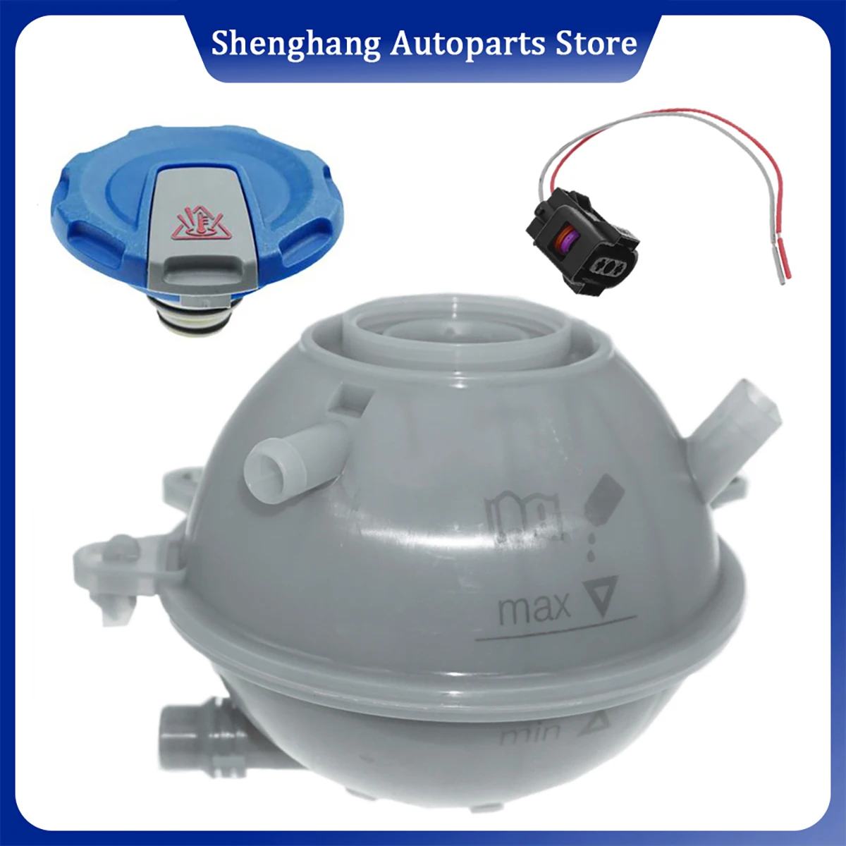 

80A121405AK Coolant Radiator Expansion Tank 80A121405AQ 80A121405T 80A121405L 80A121405Q For Audi Q5 SQ5 2.0T 2017-2026
