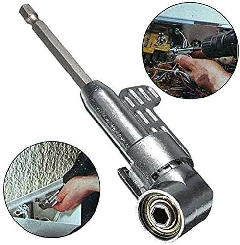 Controlador de ángulo recto de 105 grados, extensión de ángulo, destornillador de potencia, taladro de 1/4 pulgadas, hexagonal, extensión para destornillador, juego de eje suave