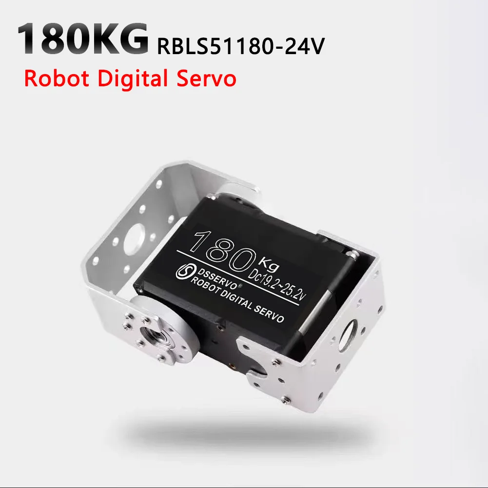 180KG RBLS51180 High Torque Dual-Axis HV 12V 24V Robotic Brushless Digital Servo for Robot RC Cars - Durable Control System