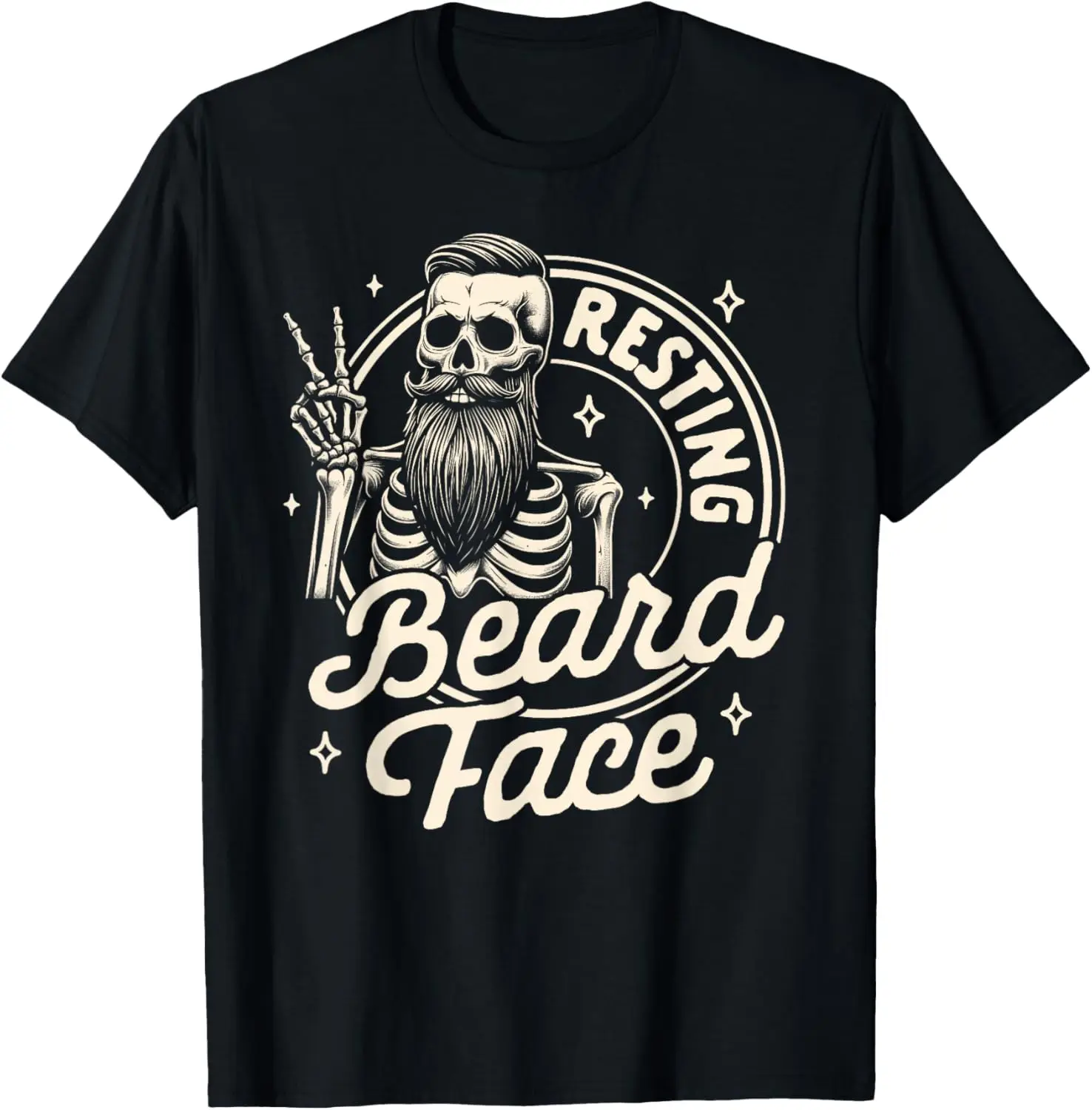 

Bearded Dad Daddy Papa Father’s Day Resting Beard Face T-Shirt