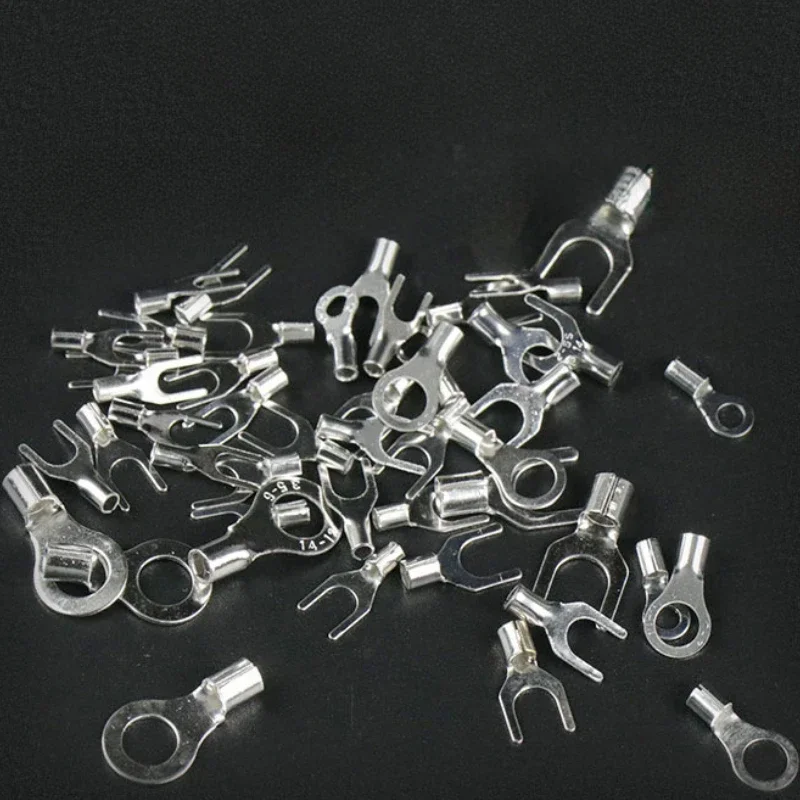 320 Pcs Tin-Plated-Copper Wire Crimp Fork End Cable Lugs Crimp Connector