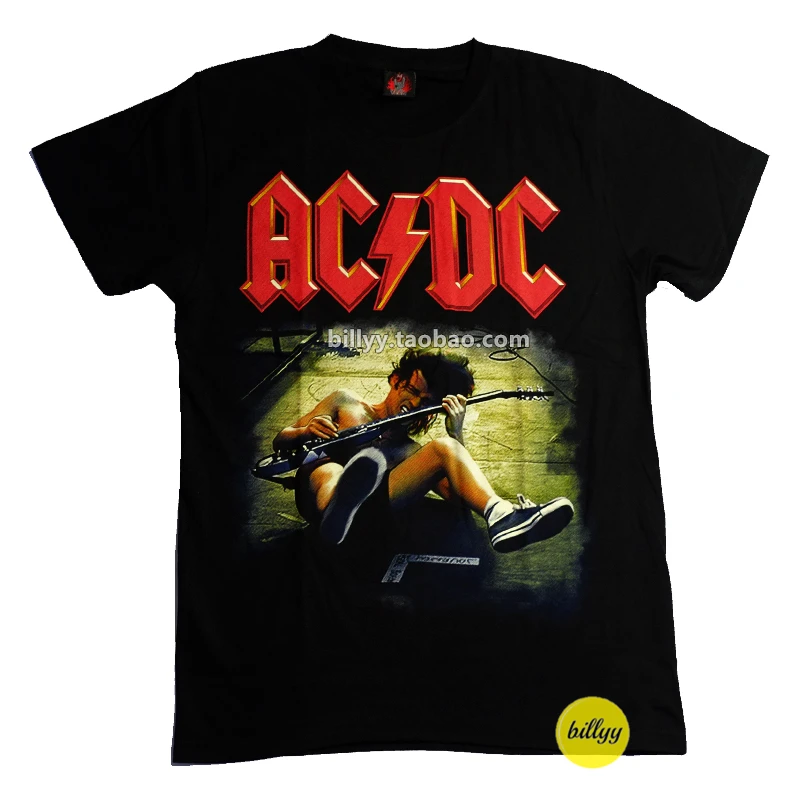 ACDC Band jalan raya Rock Band Punk untuk pria wanita Band grafis katun kaus musim panas lengan pendek mode Top kasual Vintage