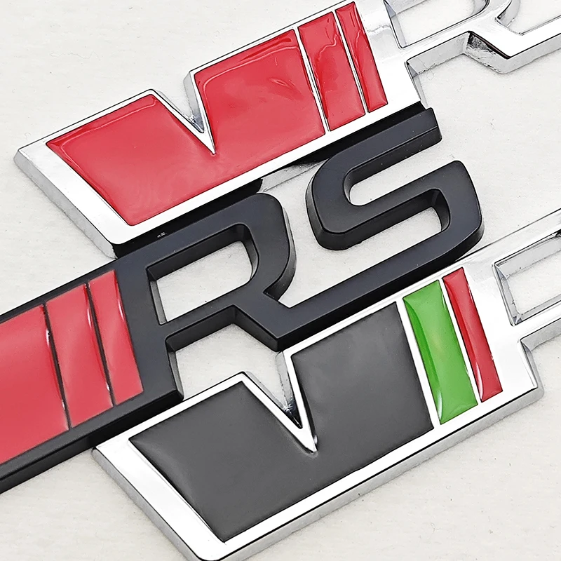3D Metall-Logo VRS Aufkleber Buchstaben Emblem Auto Frontgrill Kotflügel Seitenkoffer Abzeichen für Skoda Karoq Fabia Aufkleber Zubehör – Detail 5