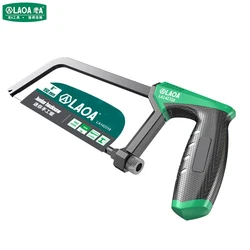 LAOA Mini Hacksaw 6 inch Frame Small Hacksaw Household Small Handheld Woodworking Hand Saw Cutting