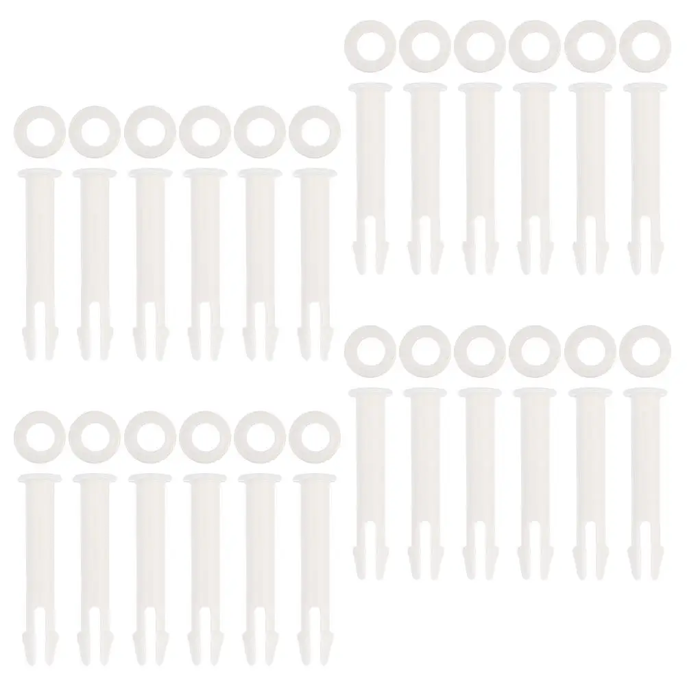 

24Pcs Plastic Pool Joint Pin Replacement Swimming Pool Adapter Pin for Frame Tubing Connection Rust Prevention Easy Install