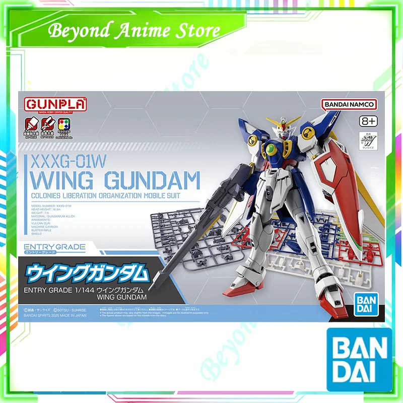 Spot Directe Levering Bandai Originele Anime GUNDAM Model EG 1/144 XXXG-01W WING GUNDAM Action Figure Montage Speelgoed Voor Kinderen Gift